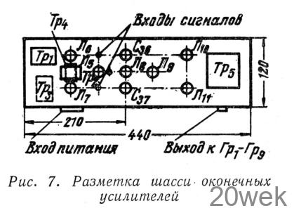 СТЕРЕОФОНИЧЕСКИЙ УСИЛИТЕЛЬ С АКУСТИЧЕСКИМ АГРЕГАТОМ